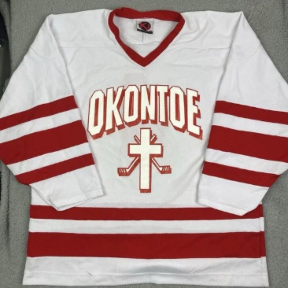 Vintage OKONTOE FELLOWSHIP‎ JESUS Hockey Jersey K1 Sportswear Size Mens XXL